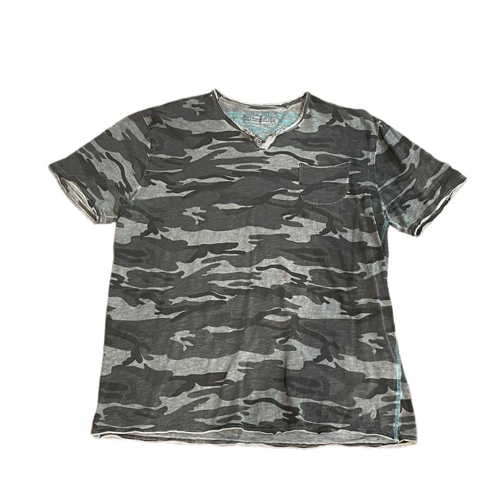 Pro Jek Raw men’s grey camouflage short sleeve cotton t shirt size extra large